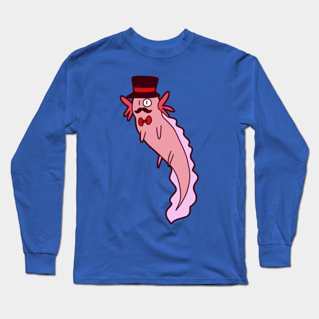 Fancy Axolotl Long Sleeve T-Shirt by saradaboru